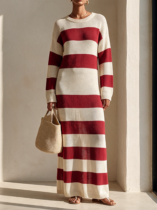 Women's Knit Long Sleeve Maxi Dress – ModClo