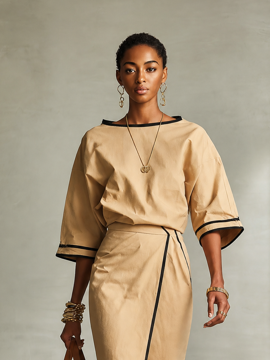 Women's Wrap Slit Two-Piece Set – ModClo