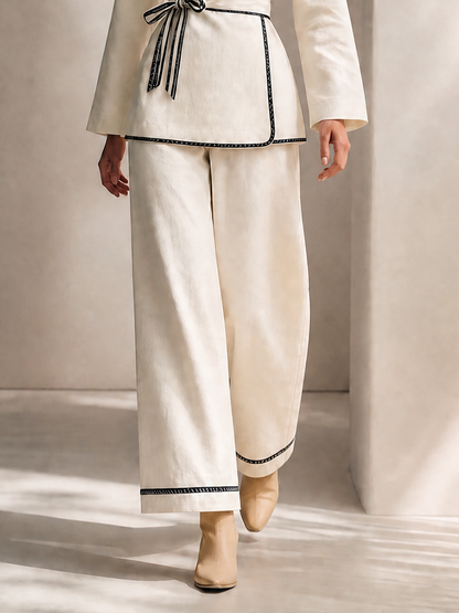 Women's Wrap Belted Two-Piece Set – ModClo