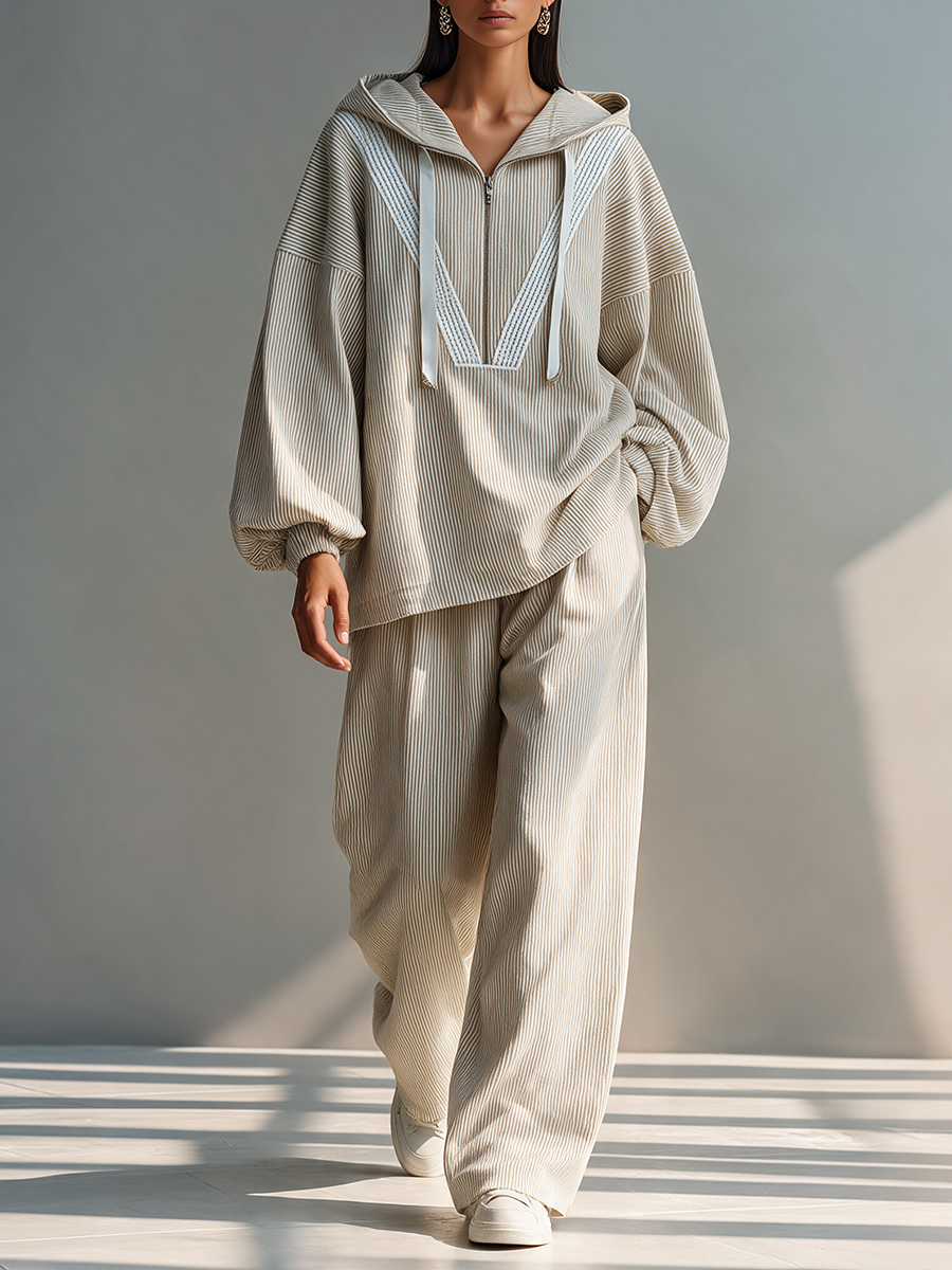 Women's Hooded Oversized Two-Piece Set – ModClo