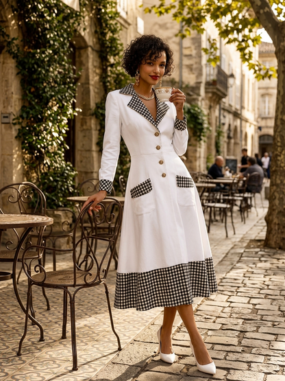 Women's Long Sleeve Belted Midi Dress – ModClo