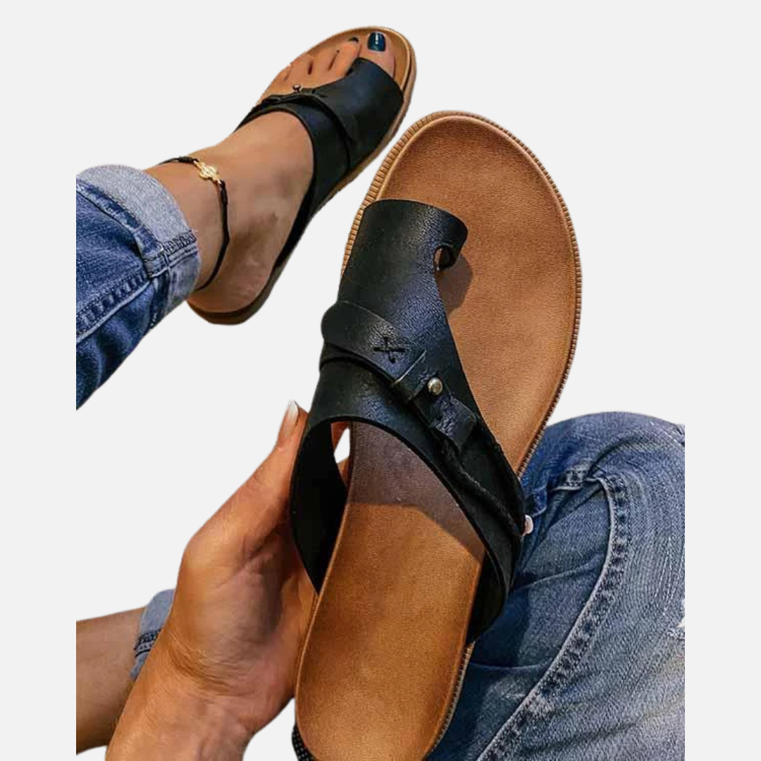 Women's Cushioned Thong Sandals | Arch Support Bunion Corrector Flip Flops