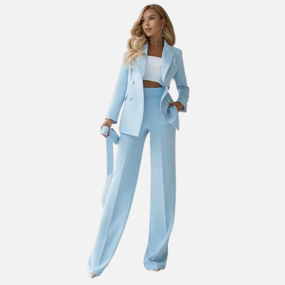 Women's Three-Piece Blazer Trouser Suit Set
