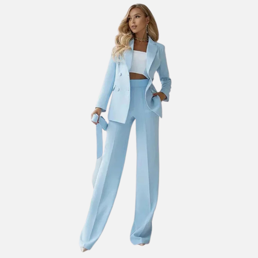 Women's Three-Piece Blazer Trouser Suit Set