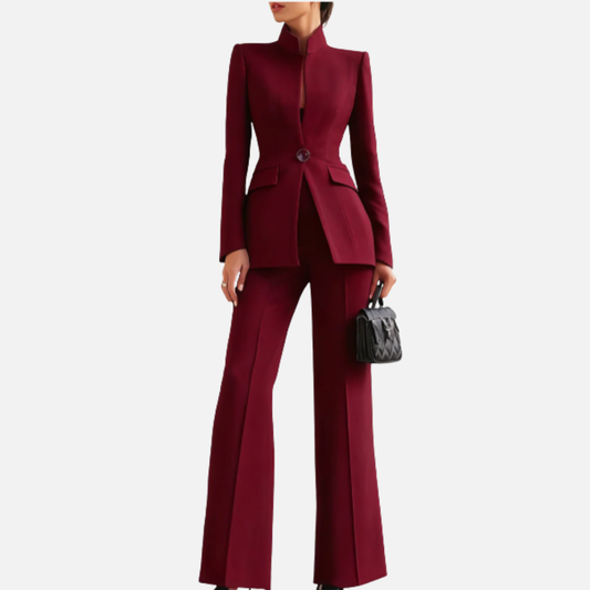 Women's High-Neck Tailored Suit