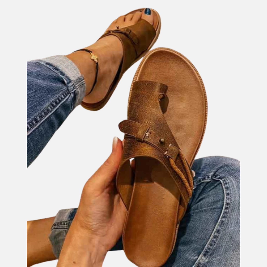 Women's Cushioned Thong Sandals | Arch Support Bunion Corrector Flip Flops