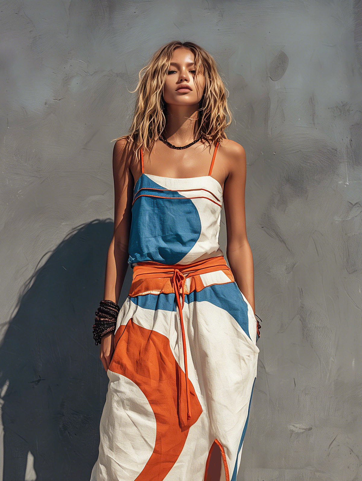 Women's Woven Sleeveless Maxi Dress – ModClo