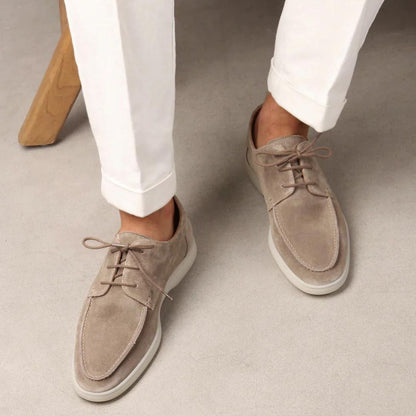 Men's Suede Loafers With Laces – ModClo, view 2