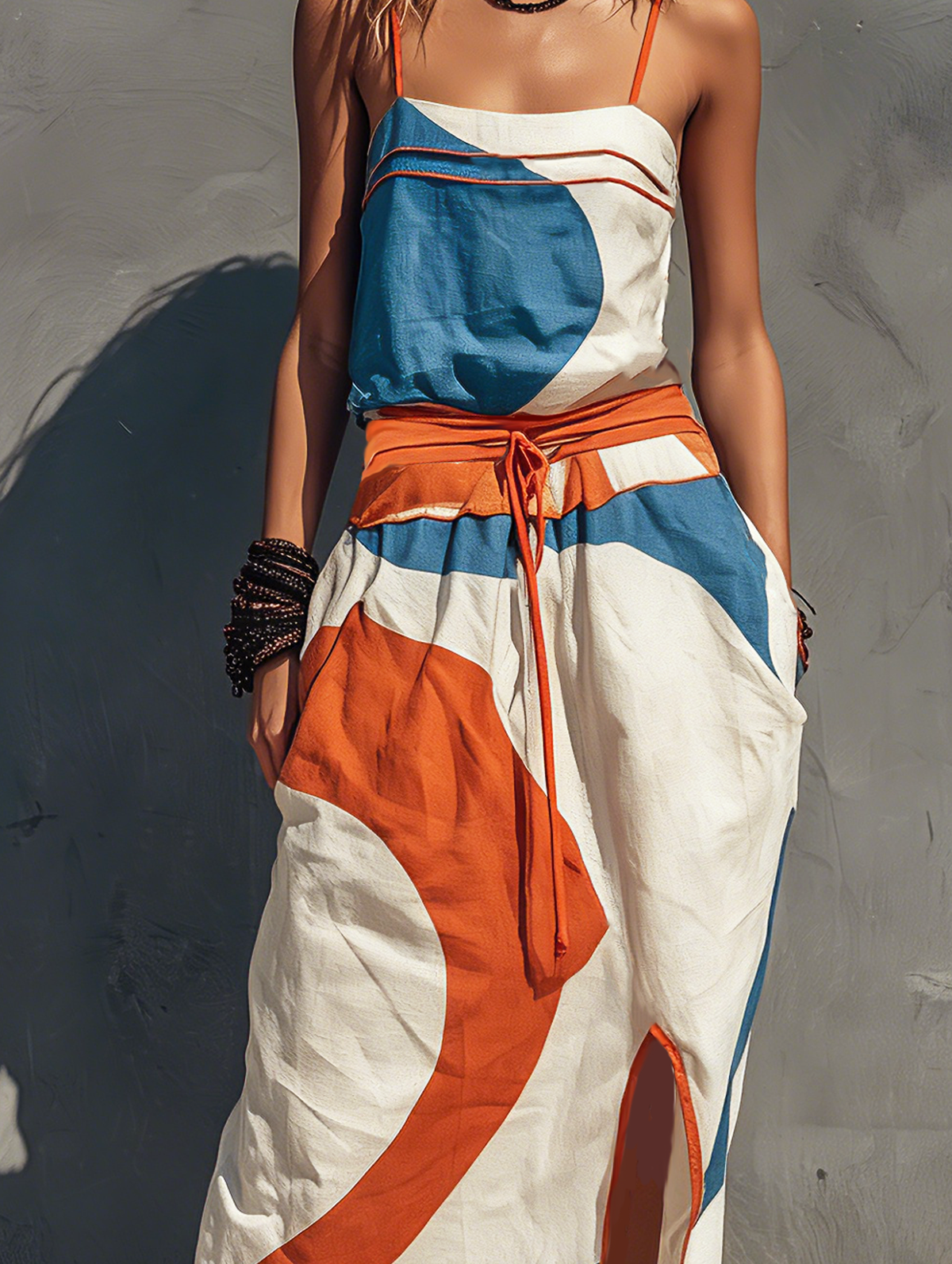 Women's Woven Sleeveless Maxi Dress – ModClo