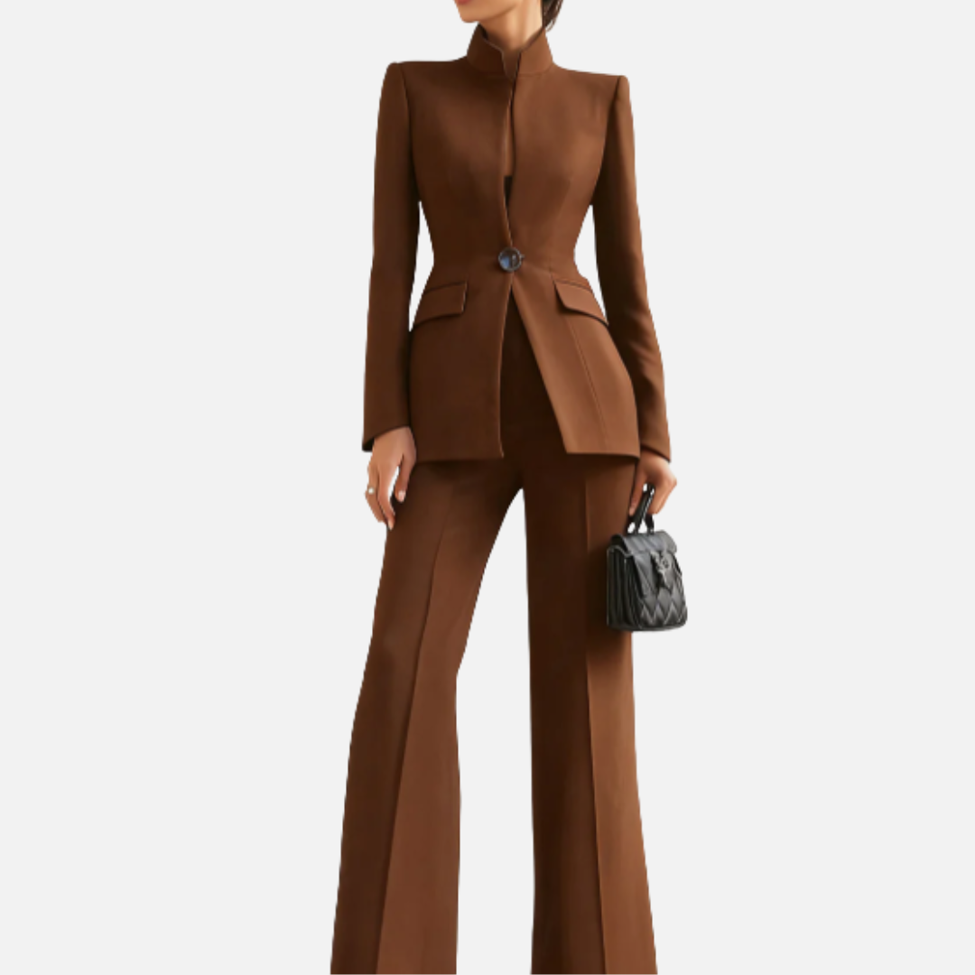 Women's High-Neck Tailored Suit