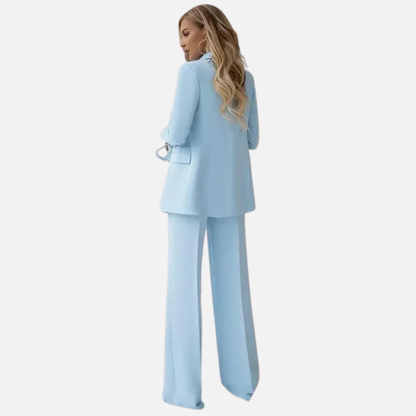 Women's Three-Piece Blazer Trouser Suit Set