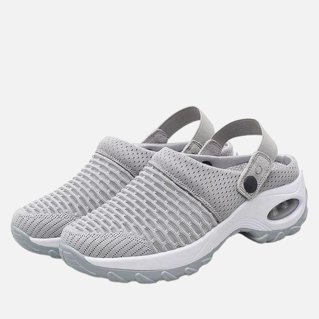 Women's Cushioned Mesh Slip-On Clog Walking Shoes Sandals