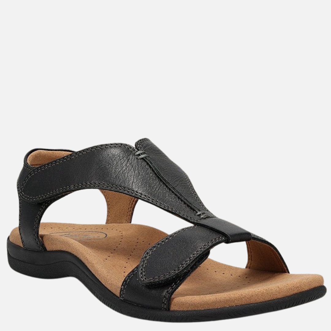 Women's Cushioned T-Strap Open Toe Sandals Arch