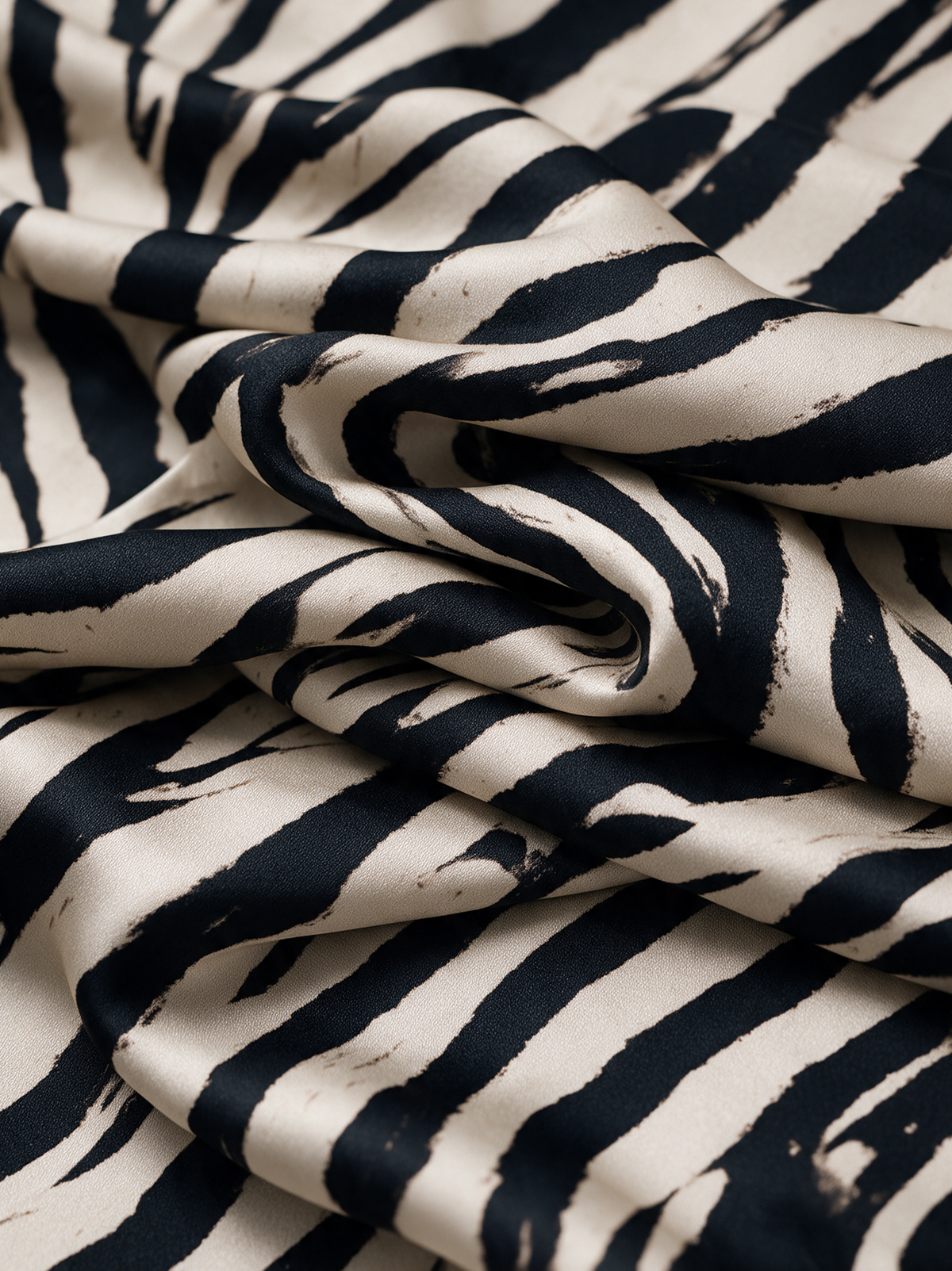 Women's Zebra-Print Asymmetric Hem Cotton-Blend Top – ModClo
