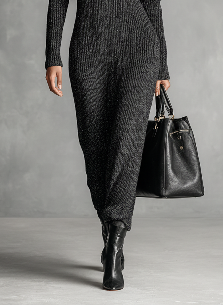 Women's Knit Zipper Maxi Dress – ModClo