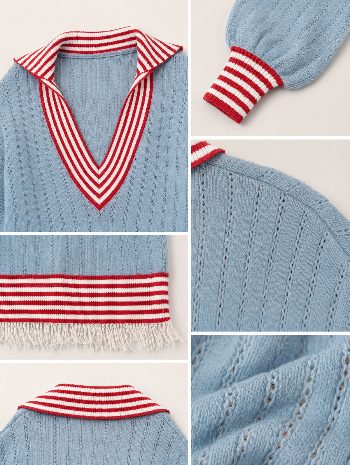 Women's Striped Retro Color Sweater Dress – ModClo