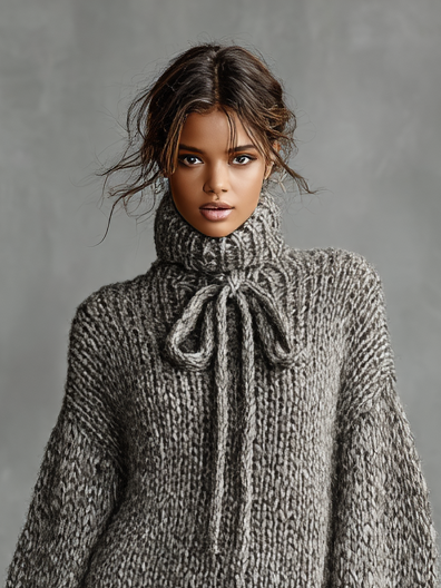 Women's Knit High Neck Mini Dress – ModClo