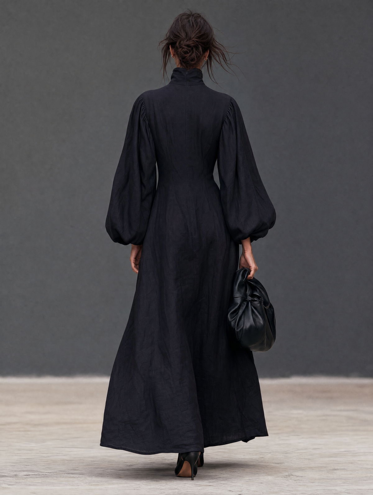 Women's Linen Embroidered Vintage Maxi Dress – ModClo