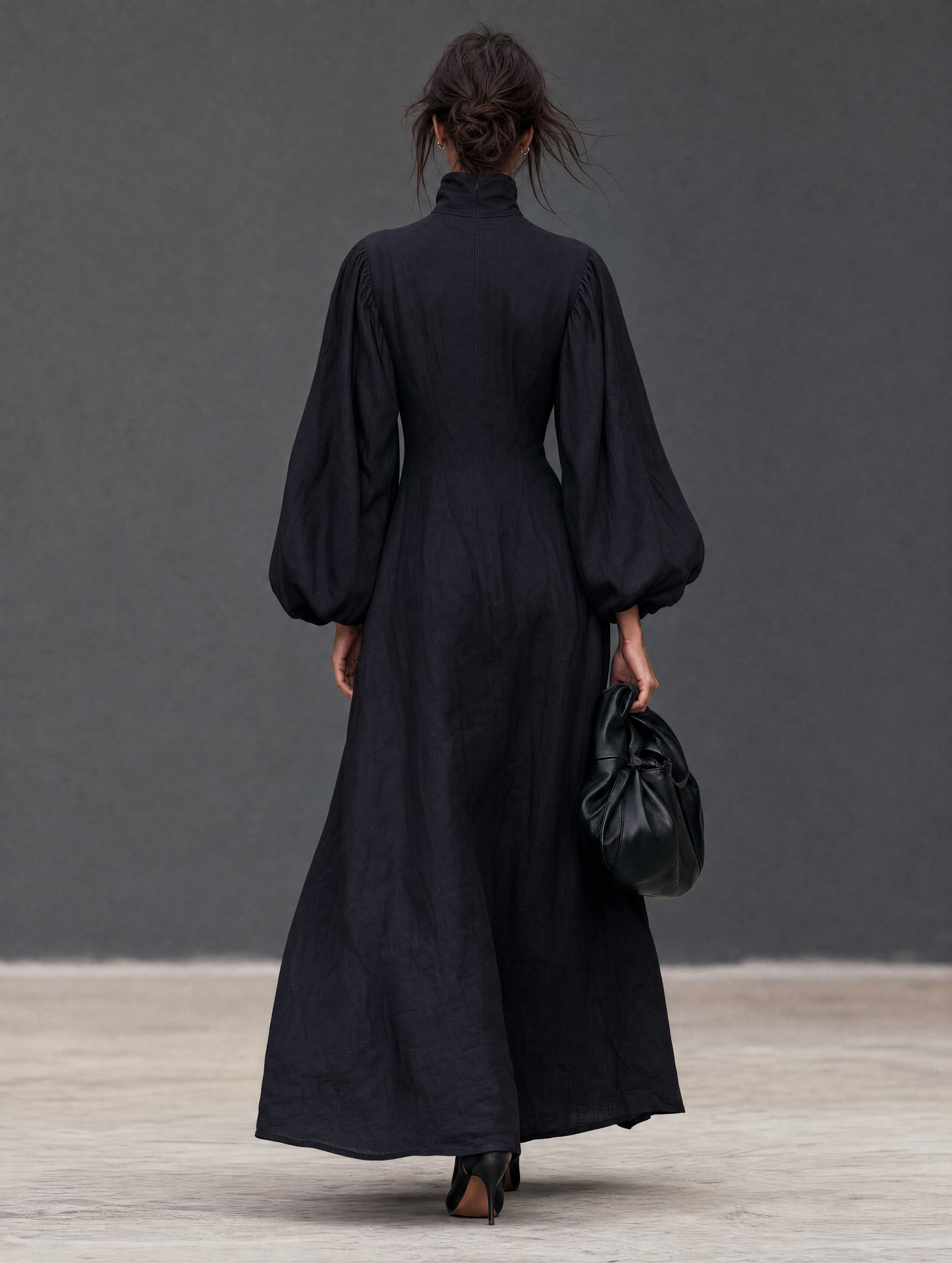 Women's Linen Embroidered Vintage Maxi Dress – ModClo