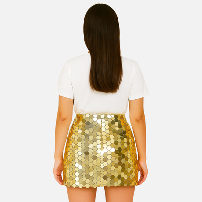 Women’s Sequin Mini Skirt - Sparkly Party Skirt
