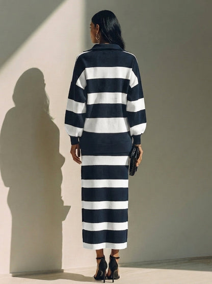 Women's Cotton Striped Two-Piece Set – ModClo