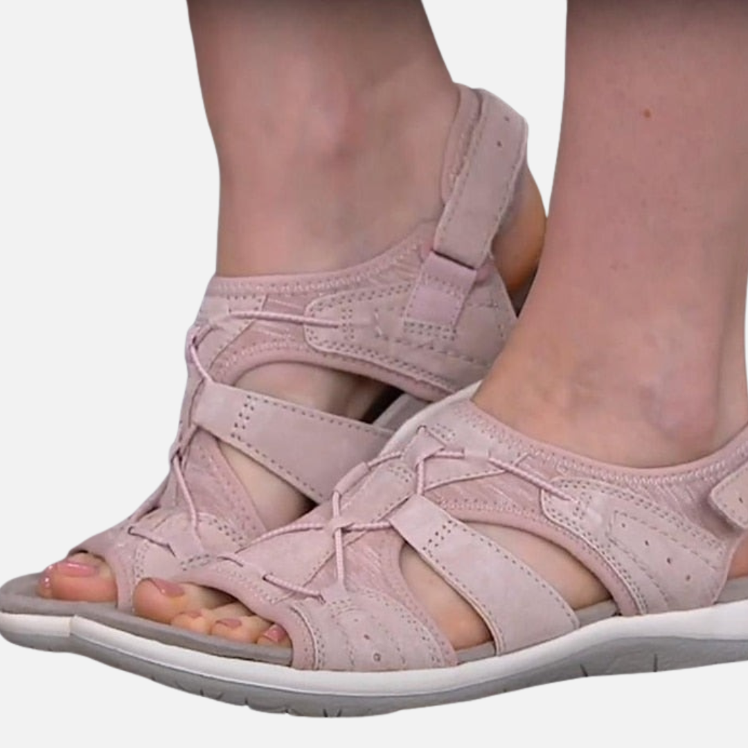 Women's Cushioned Walking Sandals | Velcro Multi-Strap Arch Support