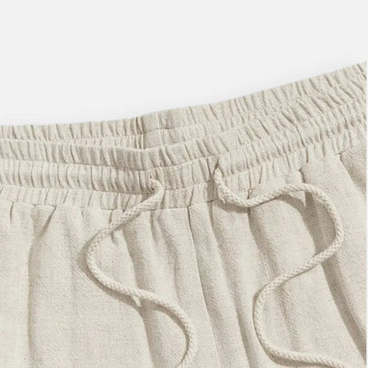 Men's Linen Shorts - Breathable Short Pants