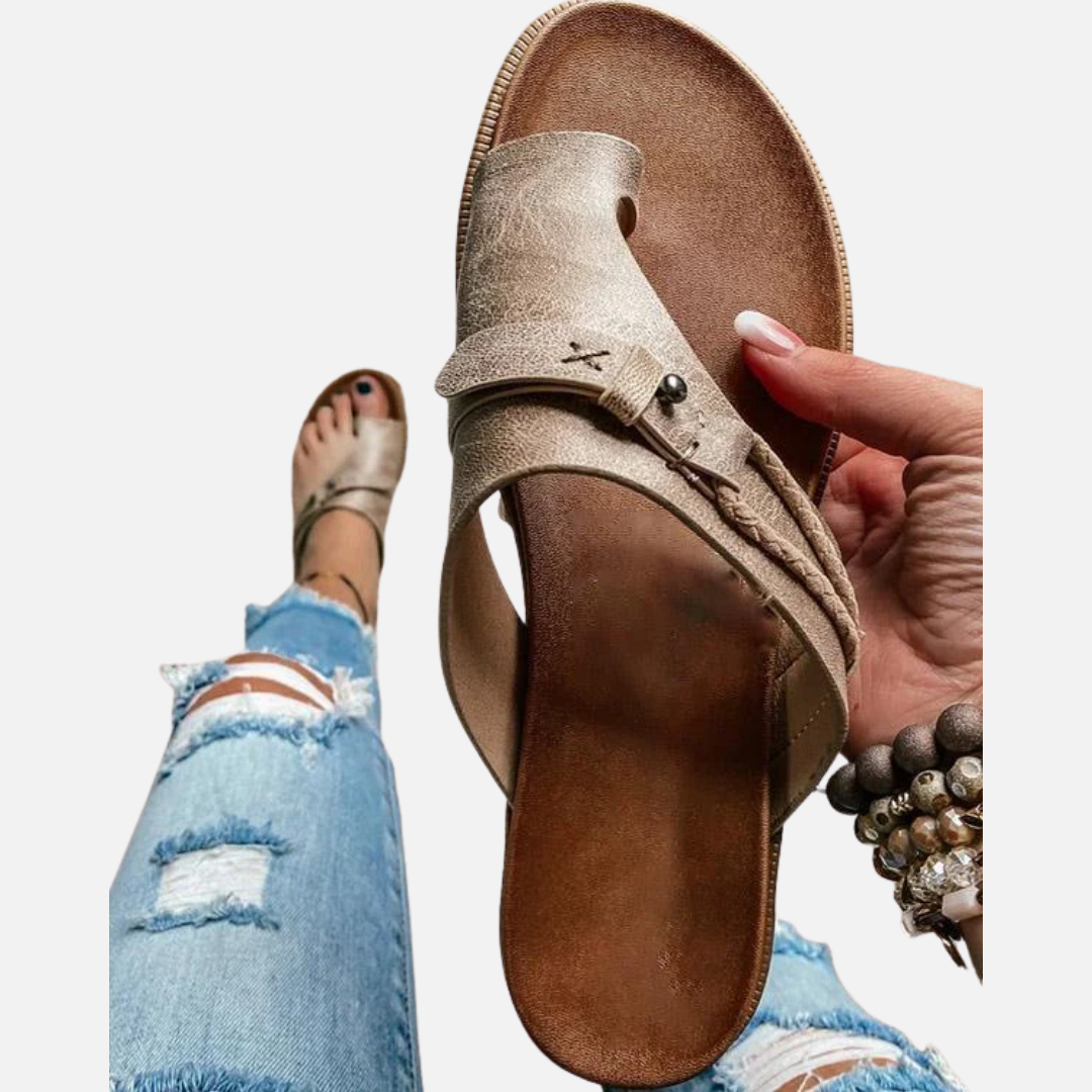 Women's Cushioned Thong Sandals | Arch Support Bunion Corrector Flip Flops