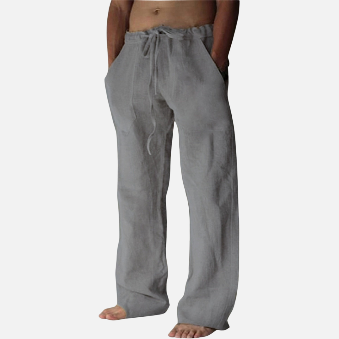Men's Linen Drawstring Lounge Pants