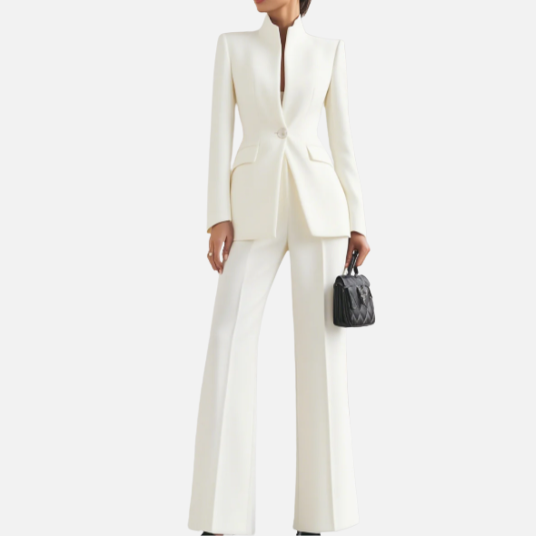 Women's High-Neck Tailored Suit
