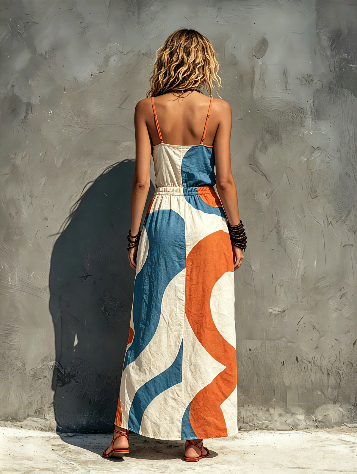 Women's Woven Sleeveless Maxi Dress – ModClo