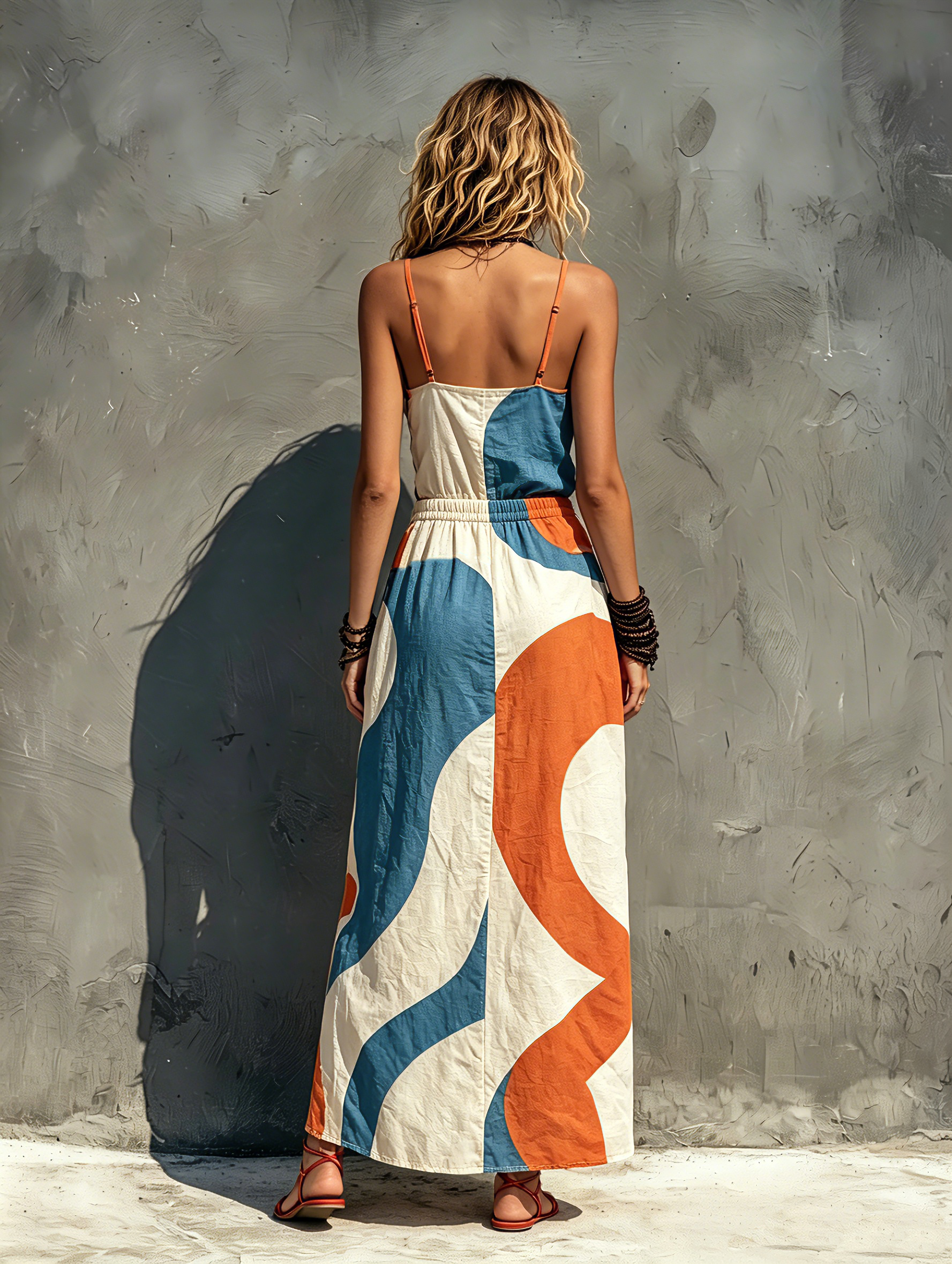 Women's Woven Sleeveless Maxi Dress – ModClo
