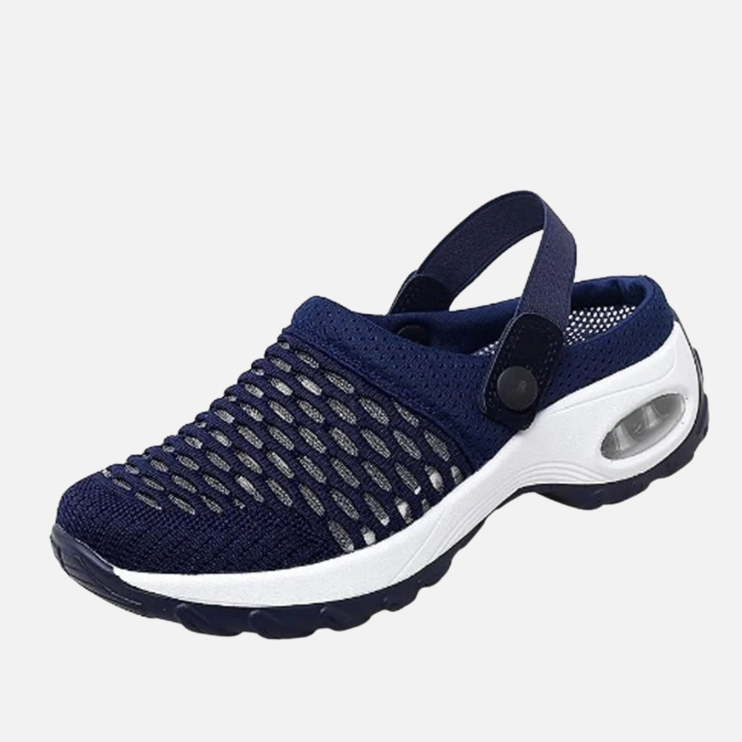 Women's Cushioned Mesh Slip-On Clog Walking Shoes Sandals