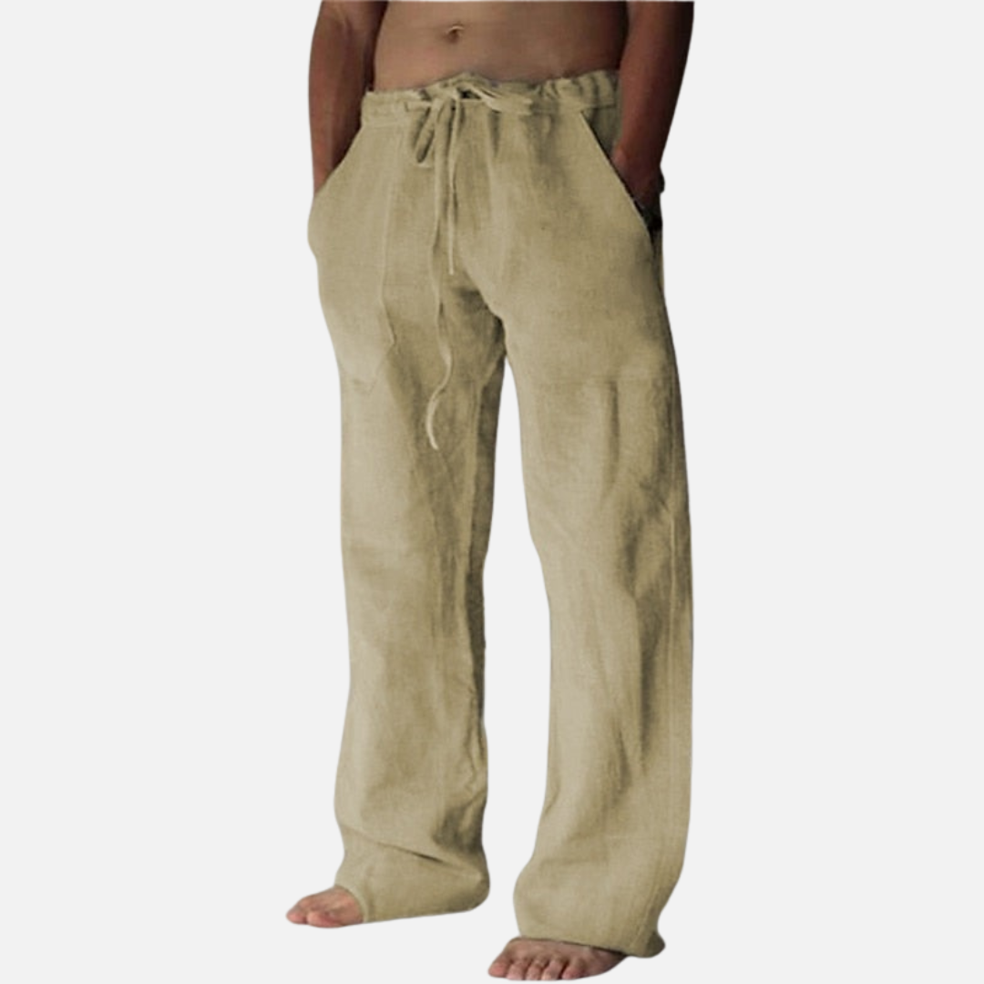 Men's Relaxed Fit Linen Pants