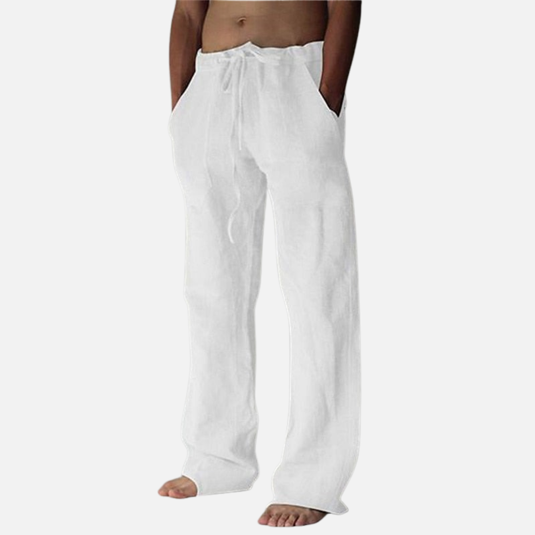 Men's Linen Drawstring Lounge Pants