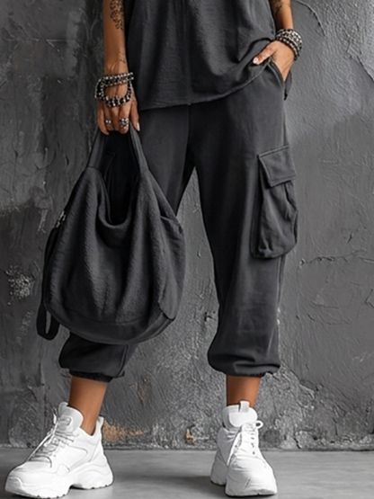 Women's Cotton Utility Cargo Trousers – ModClo