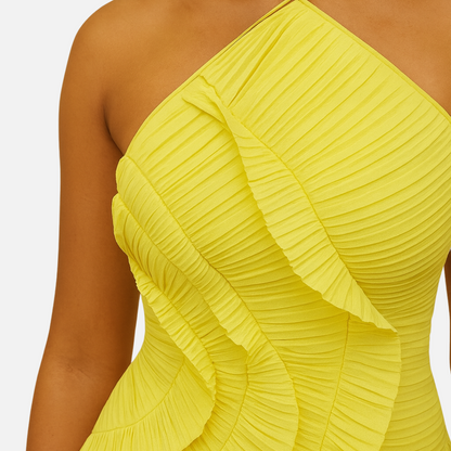 Pleated Maxi Dress Sleeveless