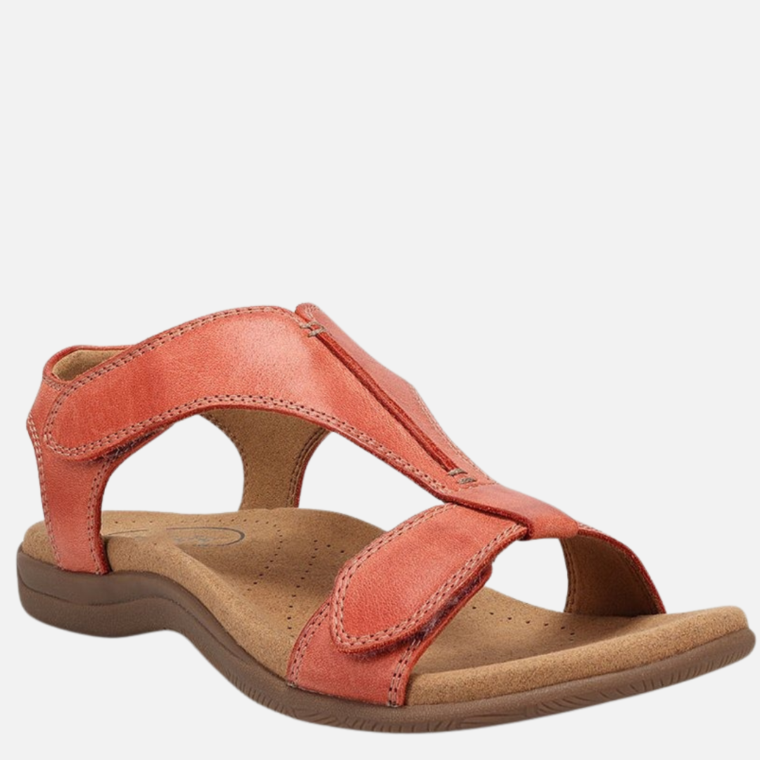 Women's Cushioned T-Strap Open Toe Sandals Arch