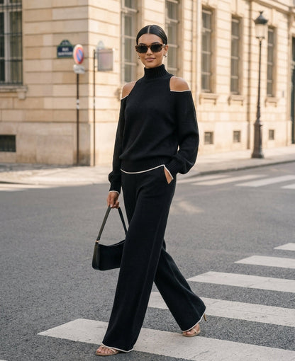 Women's Black Knit Set – ModClo