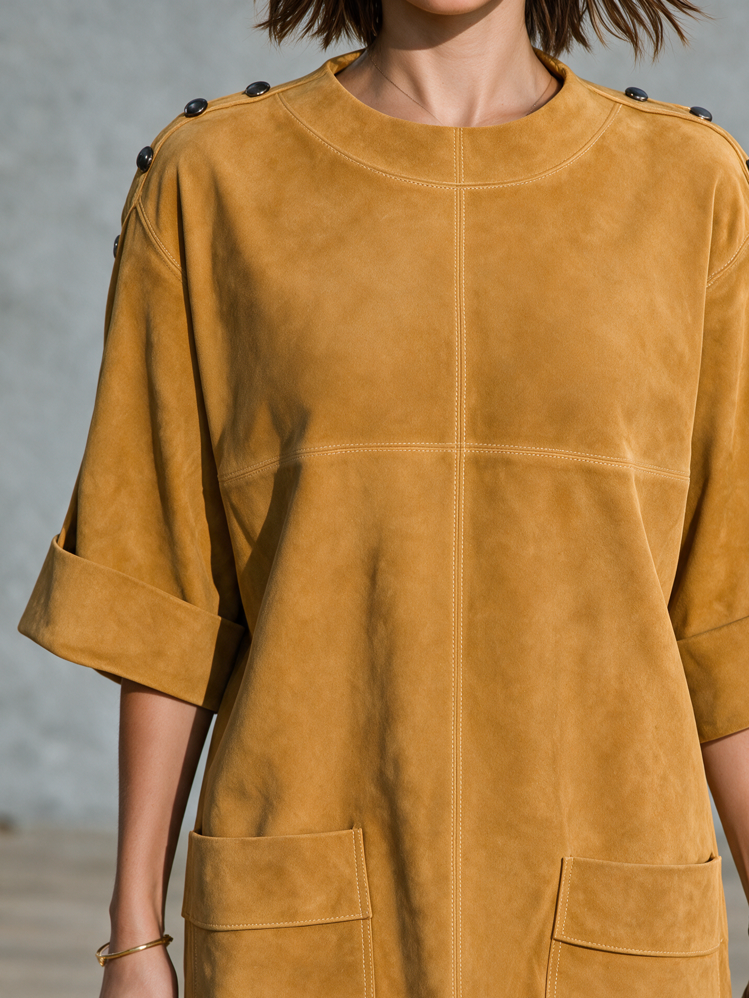 Women's Suede Vintage Mini Dress – ModClo