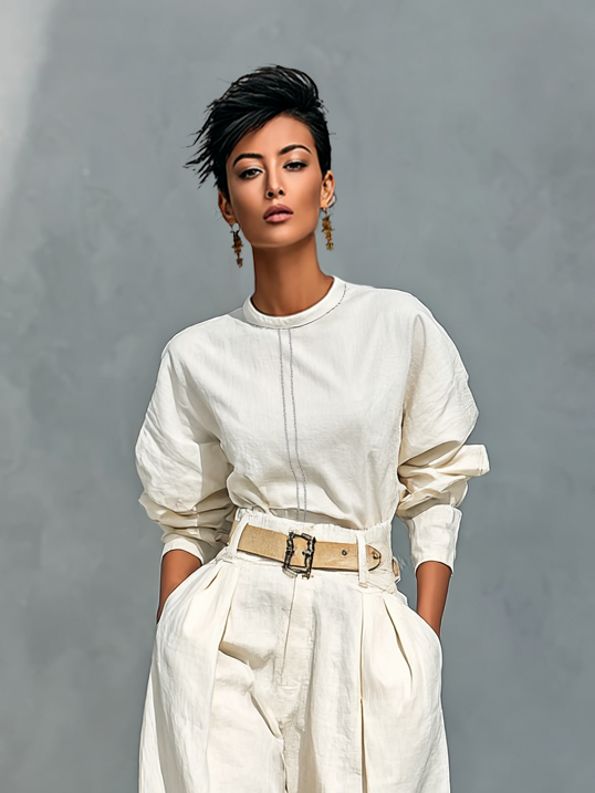 Women's Linen Long Sleeve Set – ModClo