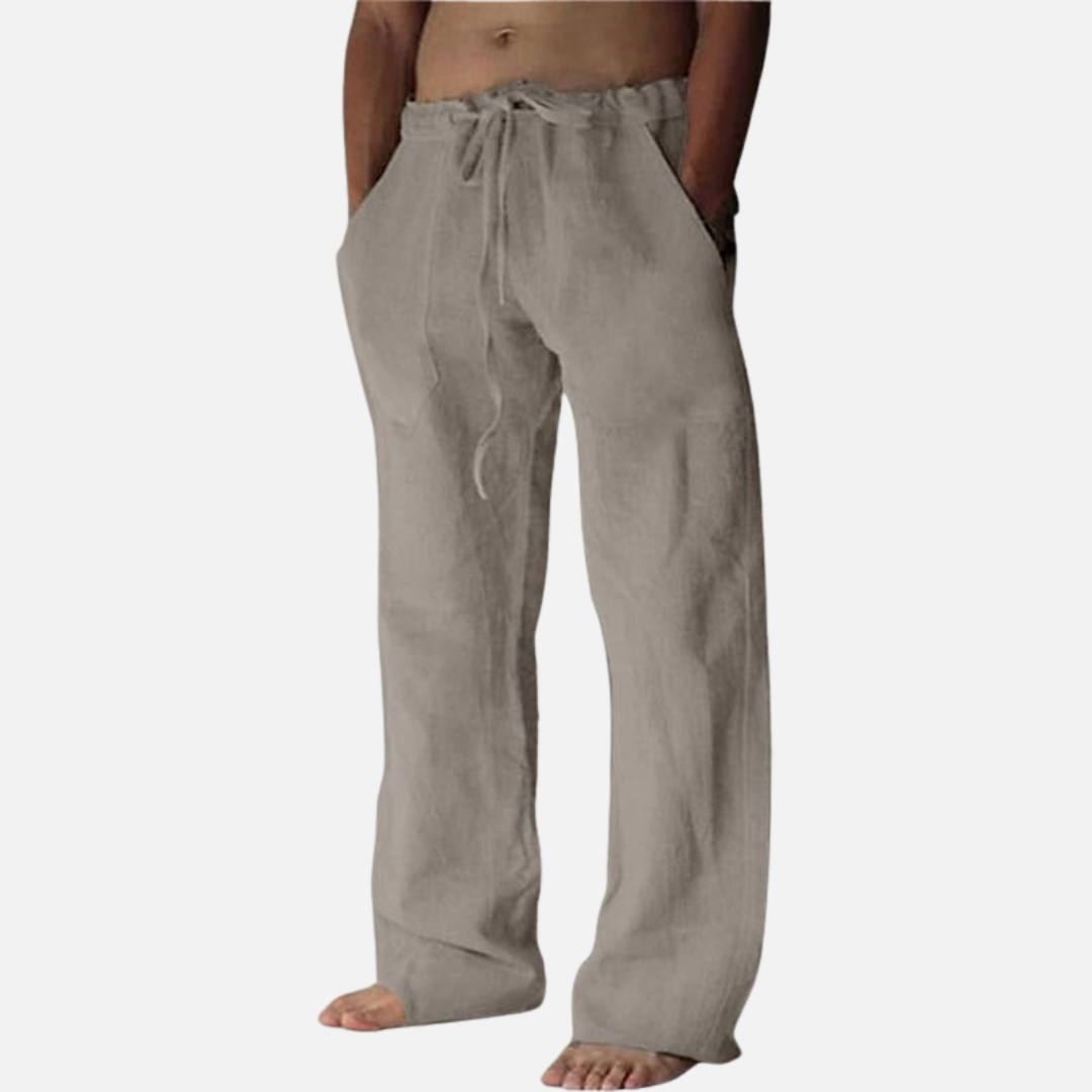 Men's Linen Drawstring Lounge Pants