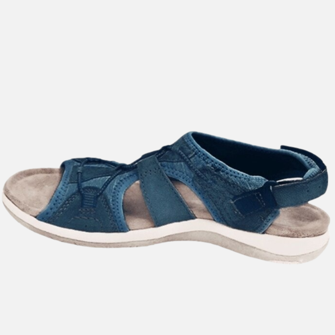 Women's Cushioned Walking Sandals | Velcro Multi-Strap Arch Support