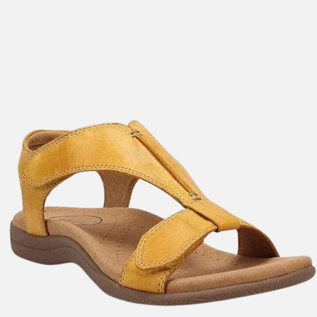 Women's Cushioned T-Strap Open Toe Sandals Arch