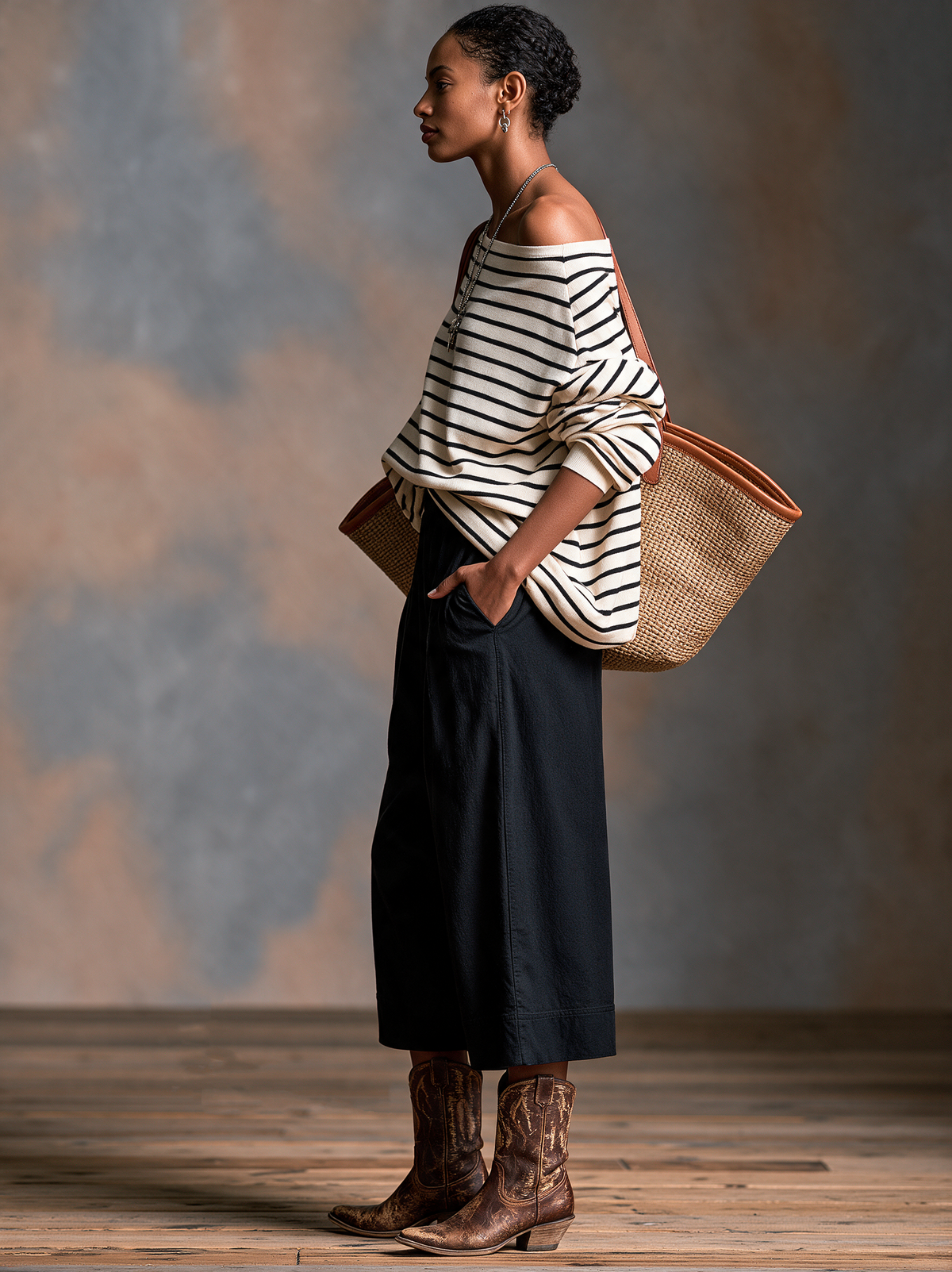 Women's Striped Vintage Trouser Set – ModClo
