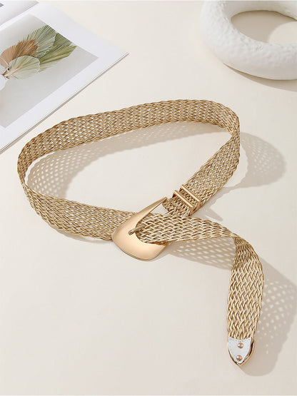 Women's Gold Linen Belt – ModClo