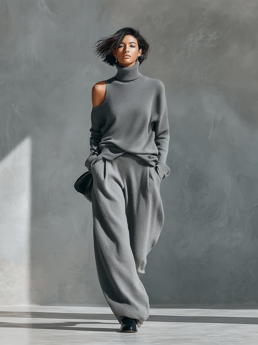 Women's Knit One Shoulder Set – ModClo