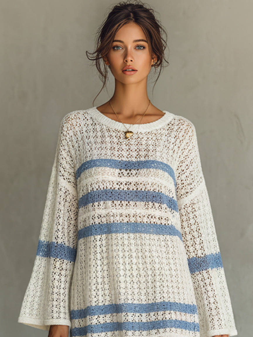 Women's Knit Striped Mini Dress – ModClo