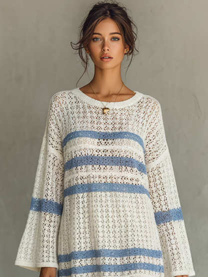 Women's Knit Striped Mini Dress – ModClo
