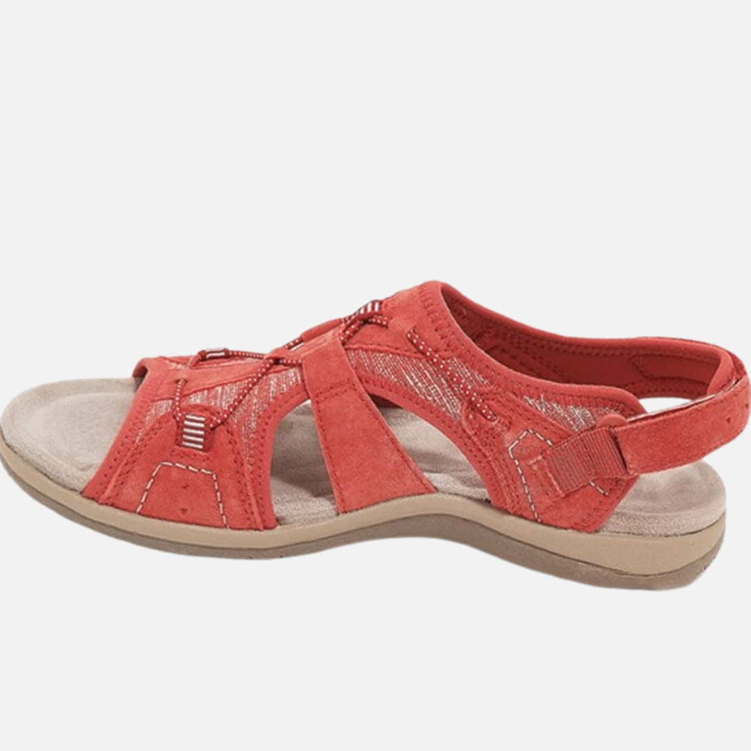 Women's Cushioned Walking Sandals | Velcro Multi-Strap Arch Support